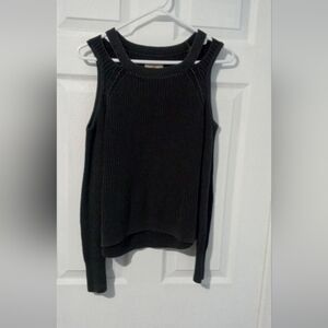 Hollister xs cold shoulder knit sweater
